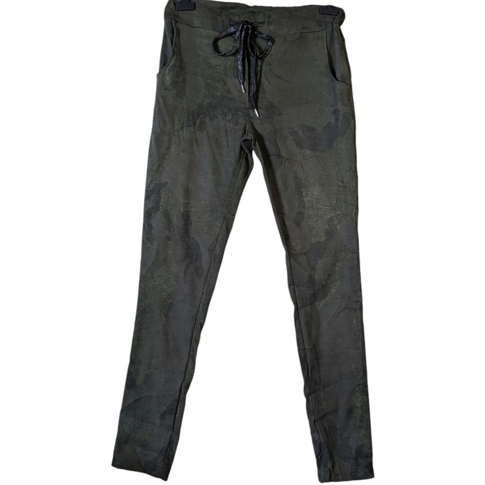Camo Faux Suede Pants New With Tags Bella Amore Made In Italy Size S